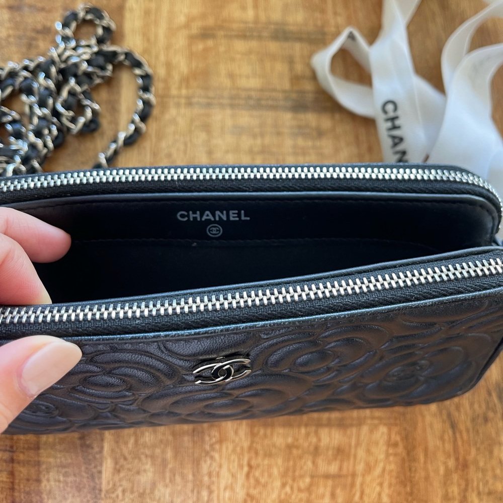 Chanel double zip wallet on chain - Picture 4 of 10